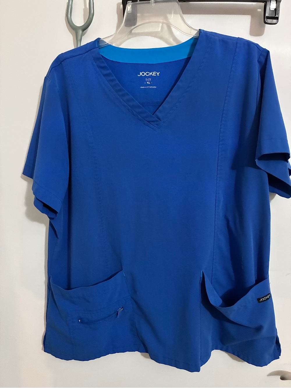 Jockey Royal Blue V-Neck Short Sleeve Scrub Top